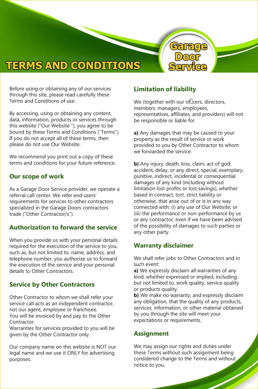 Master Garage Door Service Deerfield, IL 847-728-4760